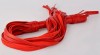 Гладкая красная плеть из кожи с жесткой рукоятью - 65 см. фото 2 — pink-kiss