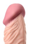 Телесный реалистичный мультискоростной вибратор - 22,5 см. фото 9 — pink-kiss