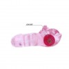 Розовое эрекционное виброкольцо с мишкой на вибропуле фото 3 — pink-kiss