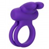 Фиолетовое двойное эрекционное кольцо Silicone Rechargeable Dual Rockin Rabbit фото 1 — pink-kiss