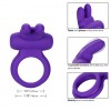 Фиолетовое двойное эрекционное кольцо Silicone Rechargeable Dual Rockin Rabbit фото 3 — pink-kiss