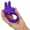 Фиолетовое двойное эрекционное кольцо Silicone Rechargeable Dual Rockin Rabbit фото 4 — pink-kiss