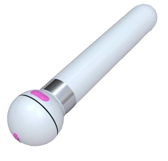 Водонепроницаемый белый вибратор Touch Vibe - 20,5 см. фото 1 — pink-kiss