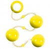Желтые анальные шарики Renegade Pleasure Balls фото 1 — pink-kiss