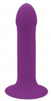 Фиолетовый дилдо на присоске  HITSENS 6 - 13,5 см. фото 1 — pink-kiss