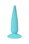 Голубая удлиненная анальная втулка - 12,5 см. фото 5 — pink-kiss