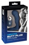 Синий вибростимулятор простаты Vibrating Butt Plug - 11,7 см. фото 2 — pink-kiss
