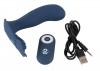 Синий вибростимулятор простаты Vibrating Butt Plug - 11,7 см. фото 6 — pink-kiss