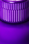 Фиолетовый вибратор с утолщением посередине и клиторальным зайчиком - 18 см. фото 9 — pink-kiss