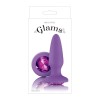 Фиолетовая анальная пробка с фиолетовым кристаллом Glams Purple Gem - 10,4 см. фото 2 — pink-kiss