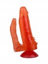 Фаллоимитатор гелевый для анально-вагинальной стимуляции - 17 см. фото 1 — pink-kiss
