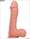 Телесный фаллоимитатор Fucker на присоске - 20,5 см. фото 1 — pink-kiss