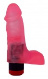 Розовый гелевый вибратор-реалистик - 16,5 см. фото 5 — pink-kiss