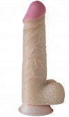 Гигантский реалистичный фаллоимитатор с присоской - 26 см. фото 1 — pink-kiss