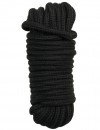Черная верёвка для бондажа и декоративной вязки - 10 м. фото 3 — pink-kiss