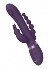 Фиолетовый анально-вагинальный вибромассажер Rini - 22,3 см. фото 2 — pink-kiss