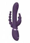 Фиолетовый анально-вагинальный вибромассажер Rini - 22,3 см. фото 3 — pink-kiss