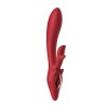 Красный вибратор-кролик - 22,5 см. фото 4 — pink-kiss