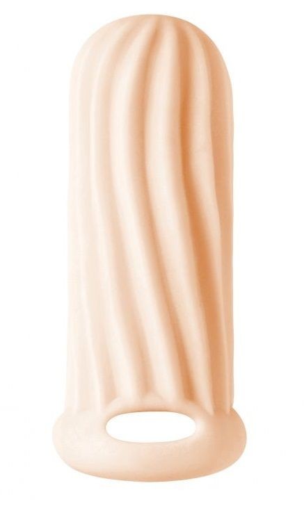 Телесный фаллоудлинитель Homme Wide - 11 см. фото 1 — pink-kiss