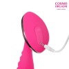 Розовый фигурный вибростимулятор для G-массажа - 16 см. фото 5 — pink-kiss