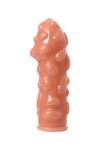 Телесная насадка на фаллос с крупными бугорками Extreme Sleeve 011 M-size - 14,7 см. фото 1 — pink-kiss