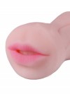 Телесный двусторонний мастурбатор STROKER - вагина и ротик фото 4 — pink-kiss