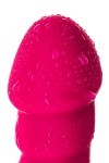 Розовый рельефный вибромассажер - 16 см. фото 12 — pink-kiss