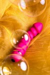 Розовый рельефный вибромассажер - 16 см. фото 14 — pink-kiss