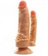 Анально-вагинальный фаллоимитатор с ионами серебра №11 телесного цвета - 15,5 см. фото 1 — pink-kiss