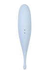 Голубой вакуум-волновой стимулятор клитора Satisfyer Twirling Pro фото 3 — pink-kiss