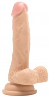 Телесный фаллоимитатор Realistic Cock With Scrotum 7 Inch - 18 см. фото 1 — pink-kiss
