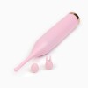 Розовый клиторальный стимулятор «Оки-Чпоки» с 2 сменными насадками фото 7 — pink-kiss