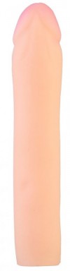 Телесный реалистичный фаллоудлинитель - 18,5 см. фото 2 — pink-kiss