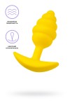 Желтая анальная втулка Vikki - 9 см. фото 2 — pink-kiss