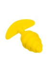Желтая анальная втулка Vikki - 9 см. фото 4 — pink-kiss