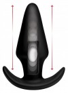 Черная анальная вибропробка Kinetic Thumping 7X Large Anal Plug - 13,3 см. фото 2 — pink-kiss