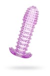 Гелевая фиолетовая насадка с шипами - 12 см. фото 2 — pink-kiss