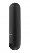 Черная перезаряжаемая вибропуля Clio - 7,6 см. фото 1 — pink-kiss