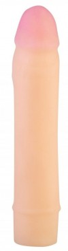 Телесный фаллоудлинитель-реалистик - 18,5 см. фото 1 — pink-kiss