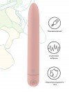 Персиковый перезаряжаемый вибратор Haze - 18 см. фото 2 — pink-kiss