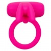 Розовое перезаряжаемое кольцо Silicone Rechargeable Triple Clit Flicker фото 6 — pink-kiss
