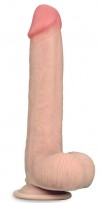 Телесный фаллоимитатор Sliding Skin Dual-Layered 9.0 - 23 см. фото 1 — pink-kiss