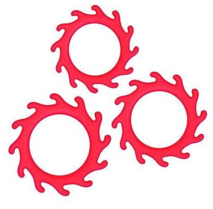 Набор из 3 красных эрекционных колец Renegade Gears фото 1 — pink-kiss