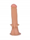 Телесный фаллоимитатор на присоске со стимулирующими усиками - 19 см. фото 3 — pink-kiss