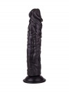 Чёрный фаллоимитатор без мошонки - 19,5 см. фото 2 — pink-kiss