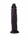 Чёрный фаллоимитатор без мошонки - 19,5 см. фото 3 — pink-kiss