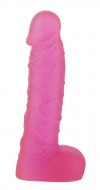 Розовый фаллоимитатор XSKIN 7 PVC DONG TRANSPARENT PINK - 18 см. фото 1 — pink-kiss