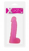 Розовый фаллоимитатор XSKIN 7 PVC DONG TRANSPARENT PINK - 18 см. фото 2 — pink-kiss