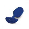 Синяя пробка для ношения с вибрацией Snug Plug 4 - 14 см. фото 2 — pink-kiss