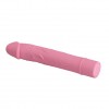 Нежно-розовый вибратор Vic с выделенными венками - 15,5 см. фото 2 — pink-kiss